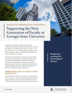 Building Trust, Engaging Faculty, Taking Action: Supporting the Next Generation of Faculty at Georgia State University