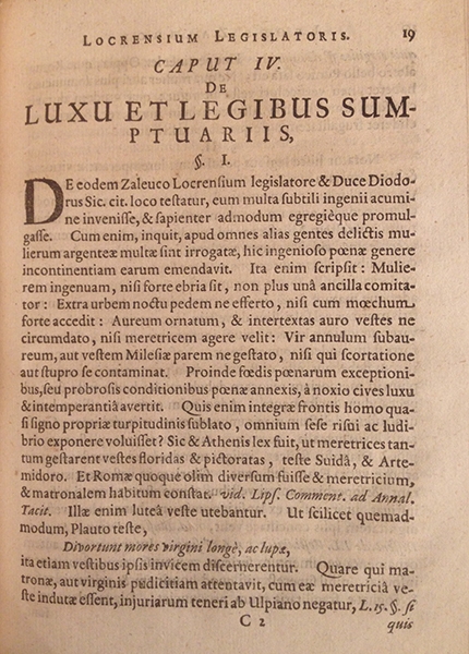 1699 treatise reprinting Locrian code