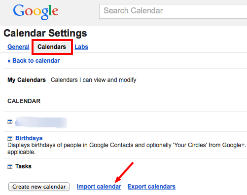 google import calendar