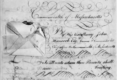 Detail, Credentials of Samuel Holten, 1782. NARA.