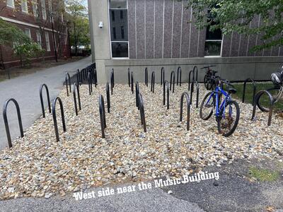 Bike Racks - West side of the Science Center