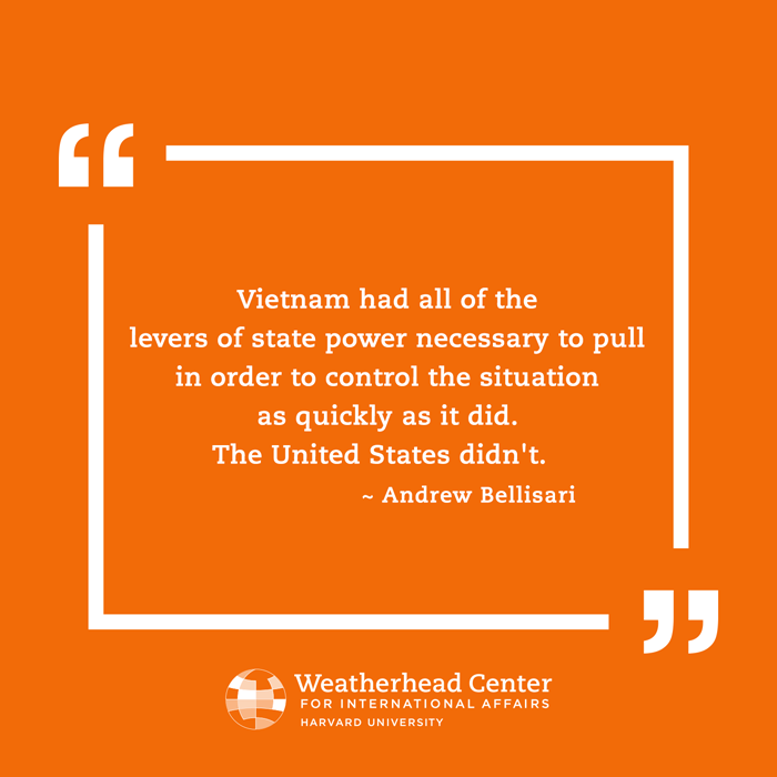 Pull quote from Andrew Bellisari on the preparedness of Vietnam.