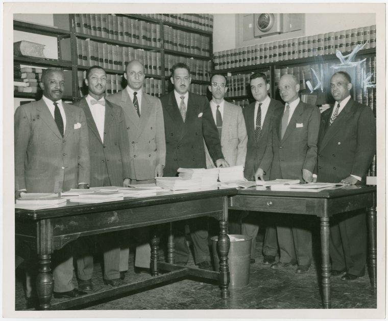 Image of Thurgood Marshall and Legal Defense Team