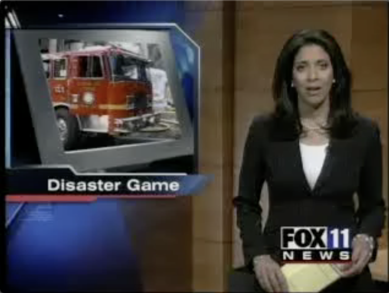 Disaster rescue on Channel 11 news:Our research on disaster response multiagent simulations