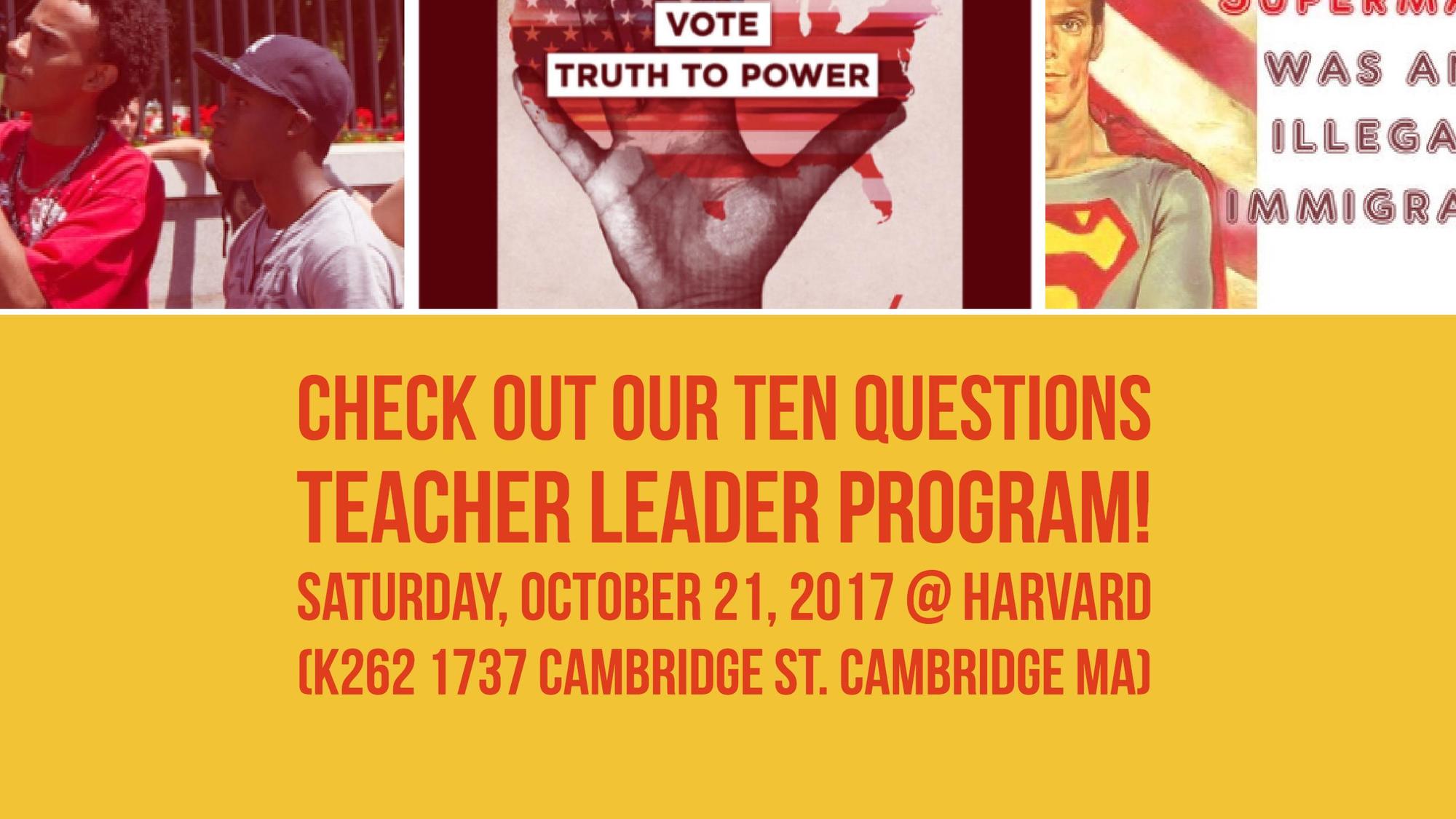 Teacher Leader Meeting on Saturday, Oct 21 2017