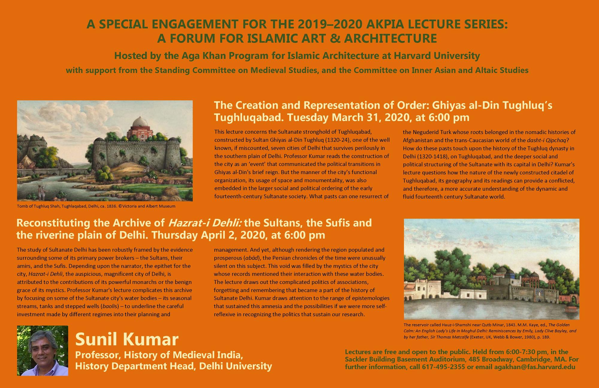 Sunil Kumar Lecture Series Mar31 Apr2 2020