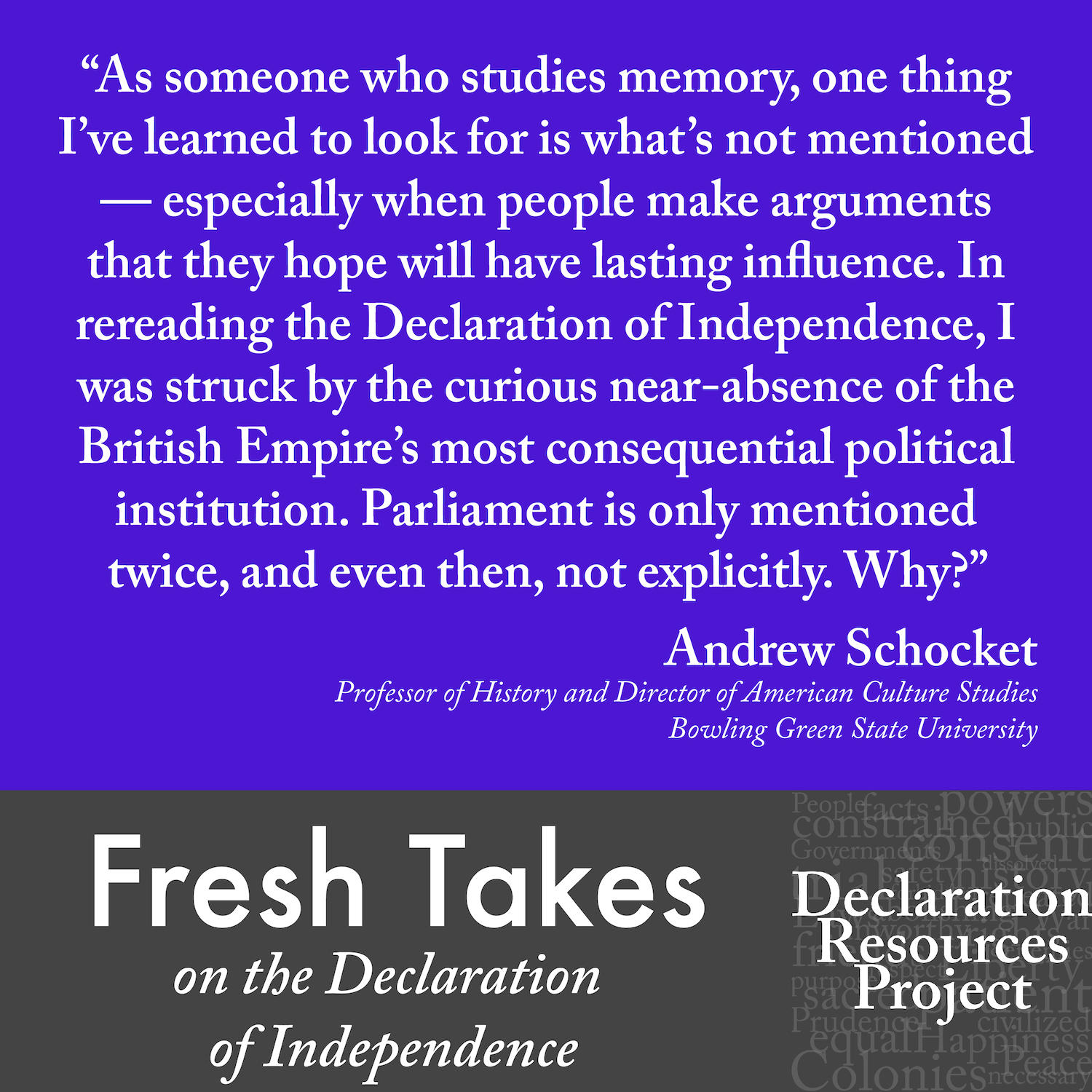 Andrew Schocket's Fresh Take on the Declaration of Independence