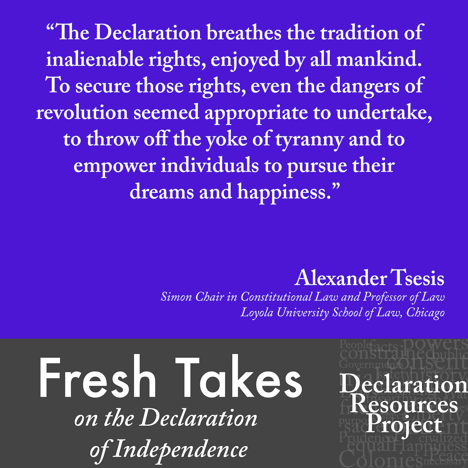 Alexander Tsesis's Fresh Take on the Declaration of Independence