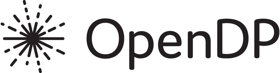OpenDP starburst logo and name