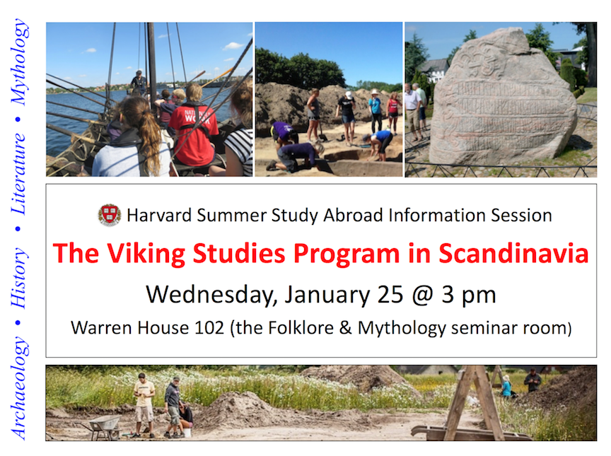 Viking Studies at Warren House 102, January 25th