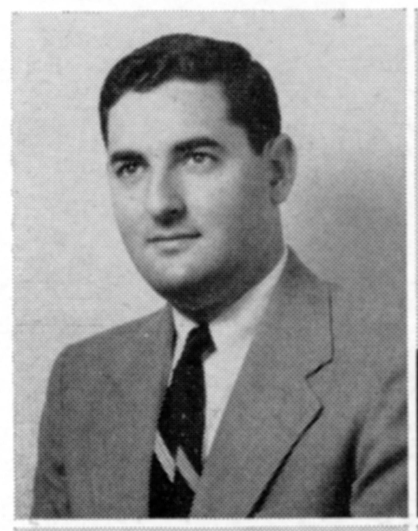 1955 yearbook photo of Arthur Greenbaum