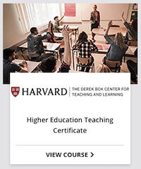 Higher Ed Teaching Certificate