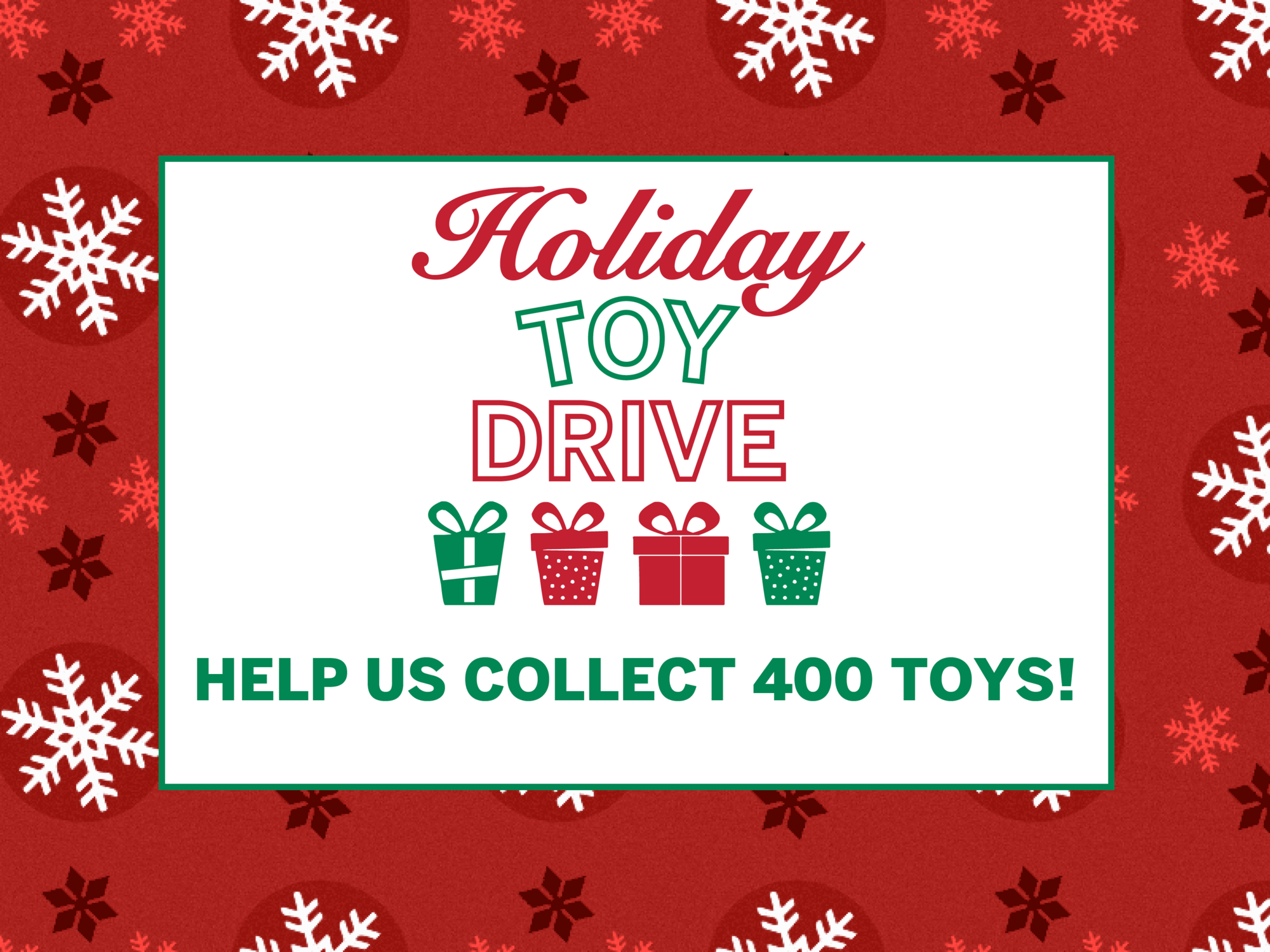 2018 Holiday toy drive