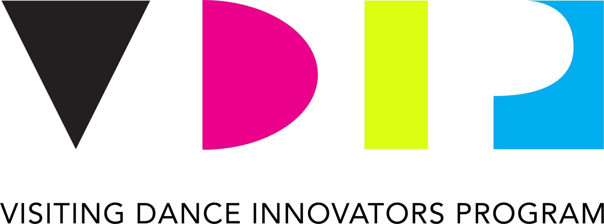 colored letters standing for Visiting Dance Innovators Program
