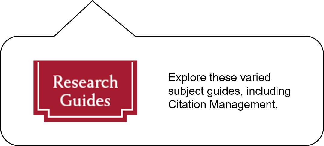 Research Guides : Explore these varied subject guides, including Citation Management.
