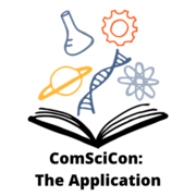 ComSciCon logo with text "ComSciCon: The Application"