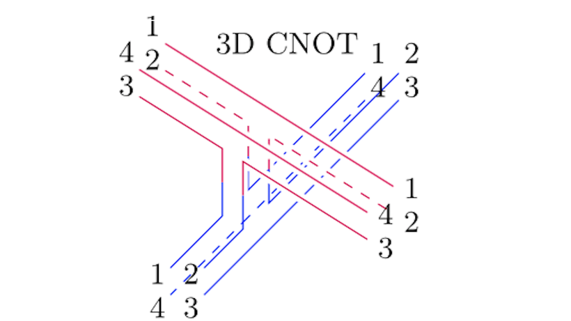3D CNOT gate