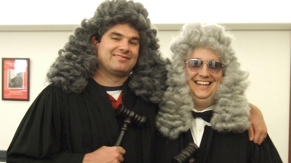 Mike Barker & Kyle Courtney as judges_LYLF 2010.jpg