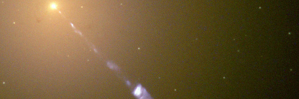 Jet shooting from M87