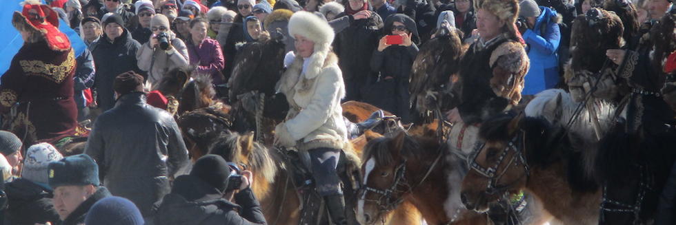 Mongolian riders in crowd photo by A-S Pratte