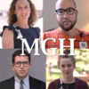 A screenshot from the video of 4 people with the text "MGH"