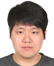 Seongun Park, a young man with short black hair, looks seriously into the camera in front of a plain white background.